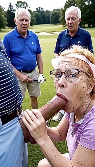 Golf Course Slut Cathy Filmed Sucking Off Cock on Fairway h