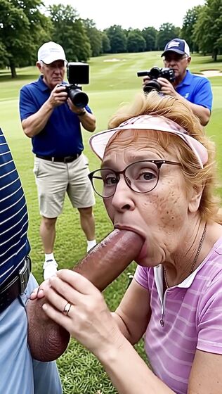 Golf Course Slut Cathy Filmed Sucking Off Cock on Fairway h