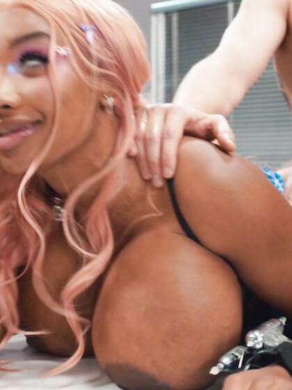 Silicone Black Whore Tia Maria Gets Banged By Her Colleague photos (Tiamaria)