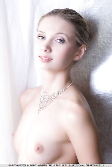 Angel Faced Naked Augusta Crystal In Nylons Gives A A Nice View Of Her Teen Pussy