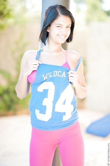 Sporty Cutie Inez YLP Sports A Massive Pair Of Bazongas And She Is Showing Them To Us Here