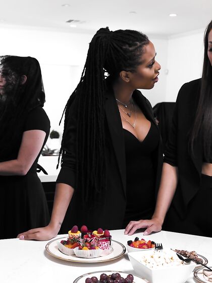 Kira Noir And Bella Rolland Pleasuring Each Other On The Table