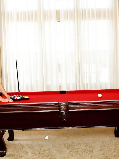 Chanel Preston And Destiny Dixon Get On The Pool Table And Make Lesbian Love There