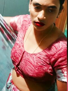 My bhabhi saree open