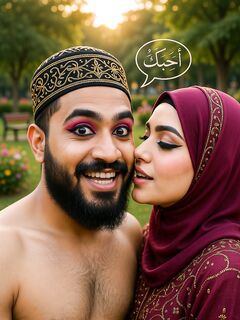 Beautiful Hijabi Arab Girl with Abdur Rahman