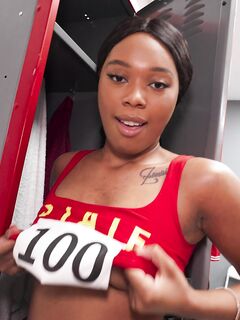 Athletic Ebony Journey Love Gets Her Cocoa Pussy Hammered In POV