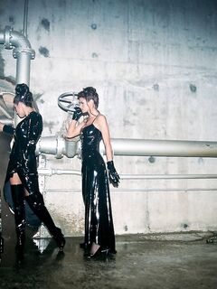 Big Boobed Latex Women Shay Sights, Wanda Curtis And Heather Tristany In Lezdom Action