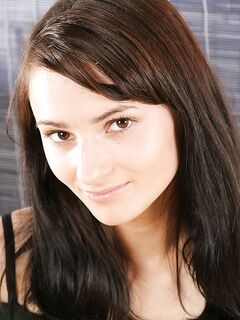 The Brunette Teen With Bush On Pussy Simona Karupspc Shows The Shaved Slits