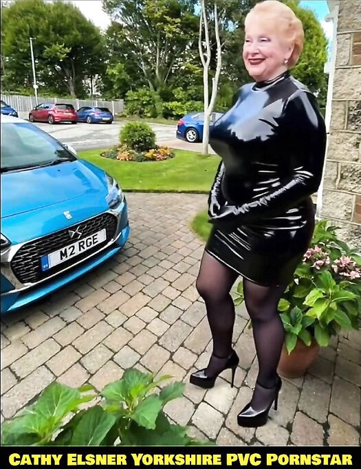 Shiny Tight PVC Plastic Dress High Heels Stocking Slut