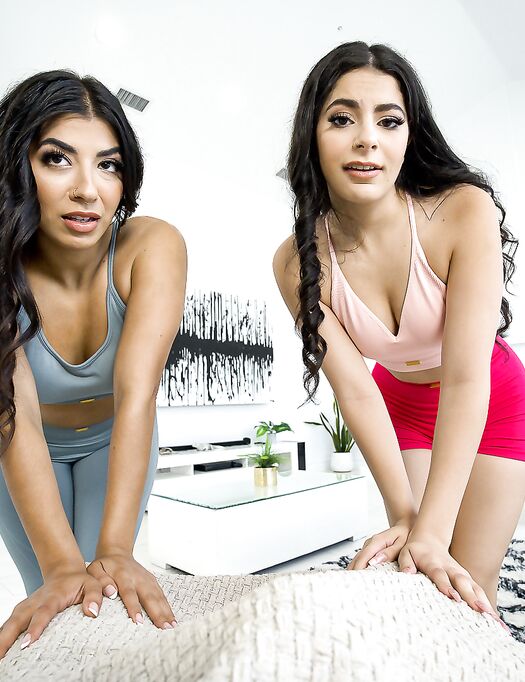 Angel Gostosa And Jasmine Sherni Share Thick Throbbing Cock In POV