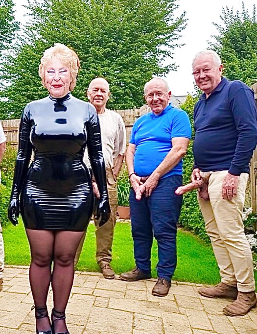 Shiny PVC Dress High Heels Slut
