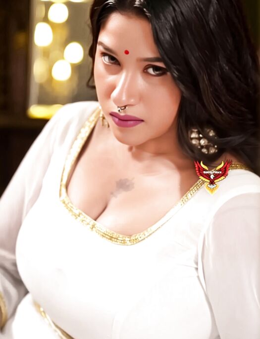 Very big boob aunty