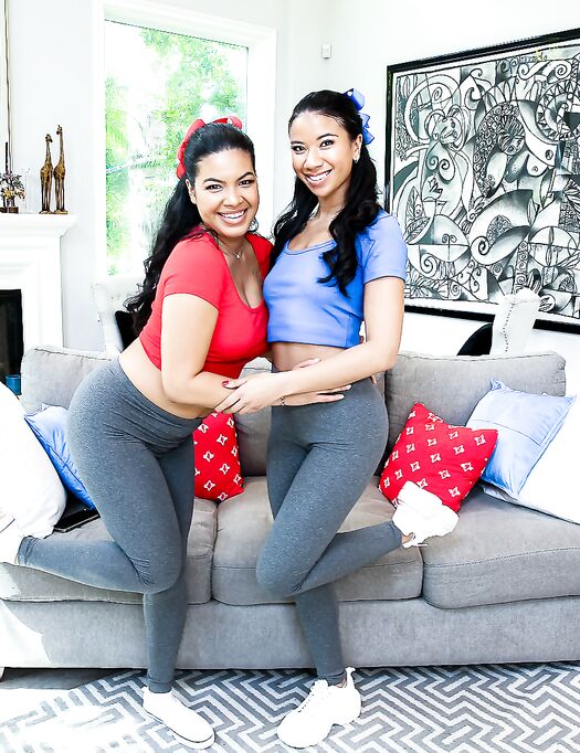 Black Hoes Maya Farrell And Ameena Green Lick Each Other's Pussy While Getting Fucked