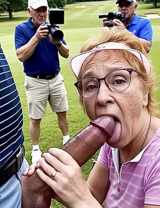 Golf Course Slut Cathy Filmed Sucking Off Cock in a Rough c