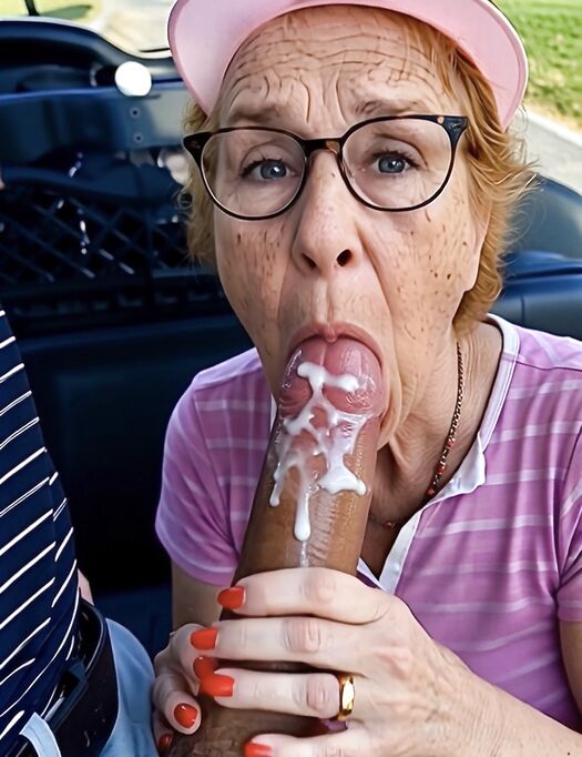 Golf Course Slut Cathy Filmed Blowjob Gets Cum In Her Mouth