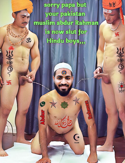 muslim  napunsak Abdur Rahman is now slut for Hindu boy's